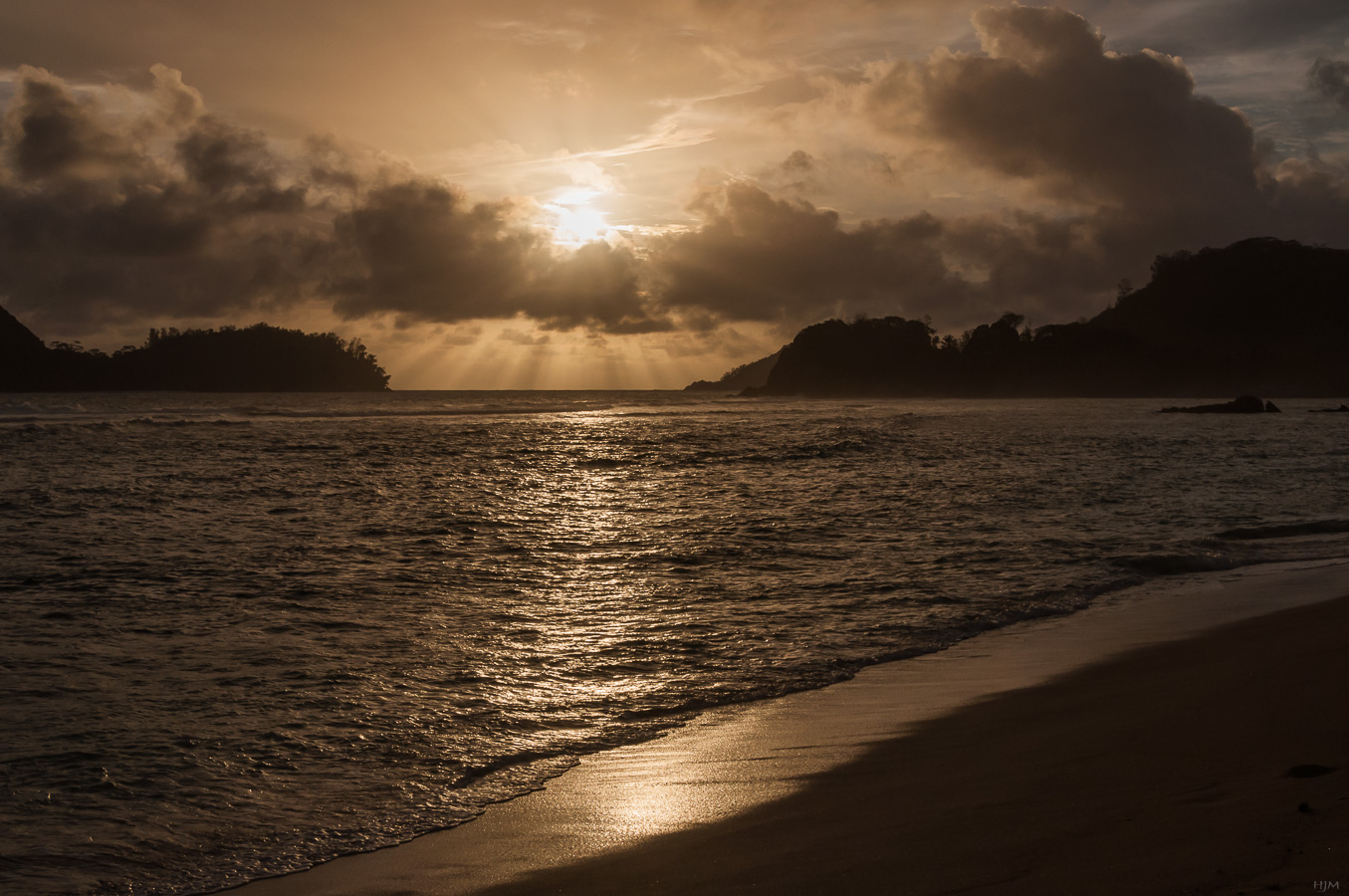 Anse L' Islette am Abend