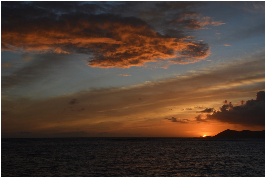 Anse Source d'Argent sunset
