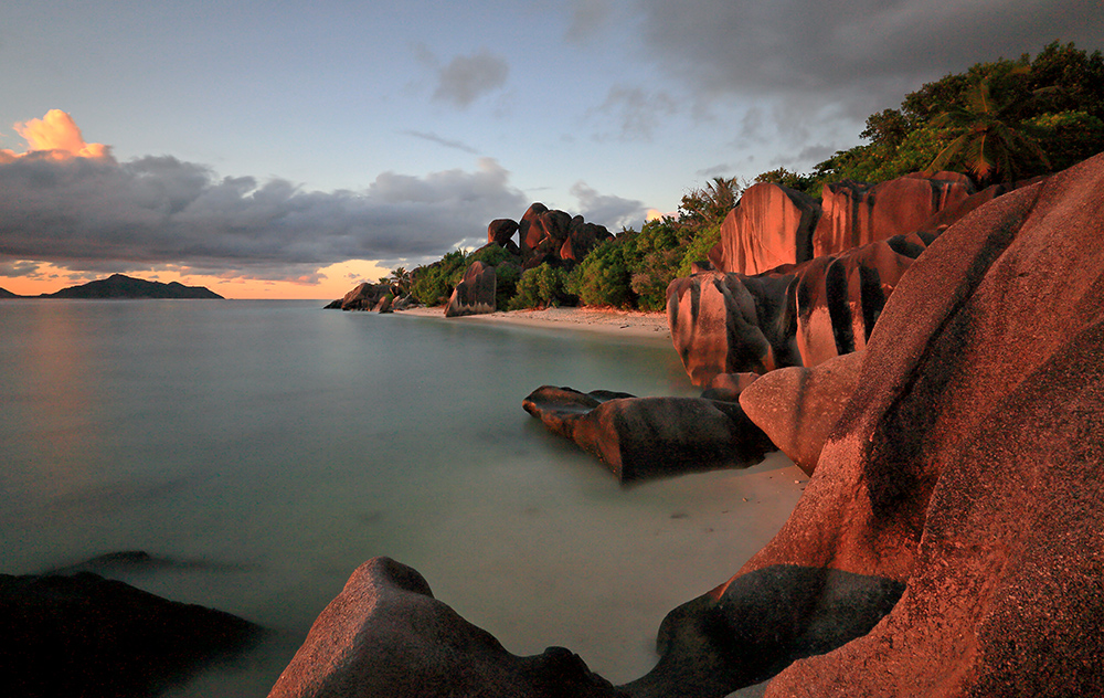 Anse Sourge D`Argent in der Abendsonne VII