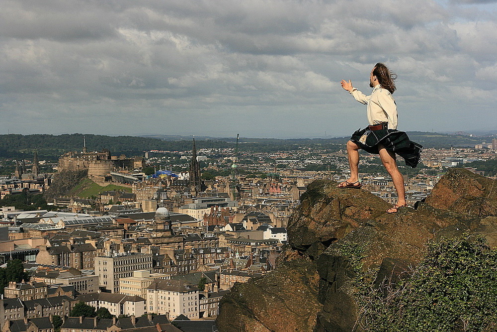 Ansicht auf der Stadt Edinburgh