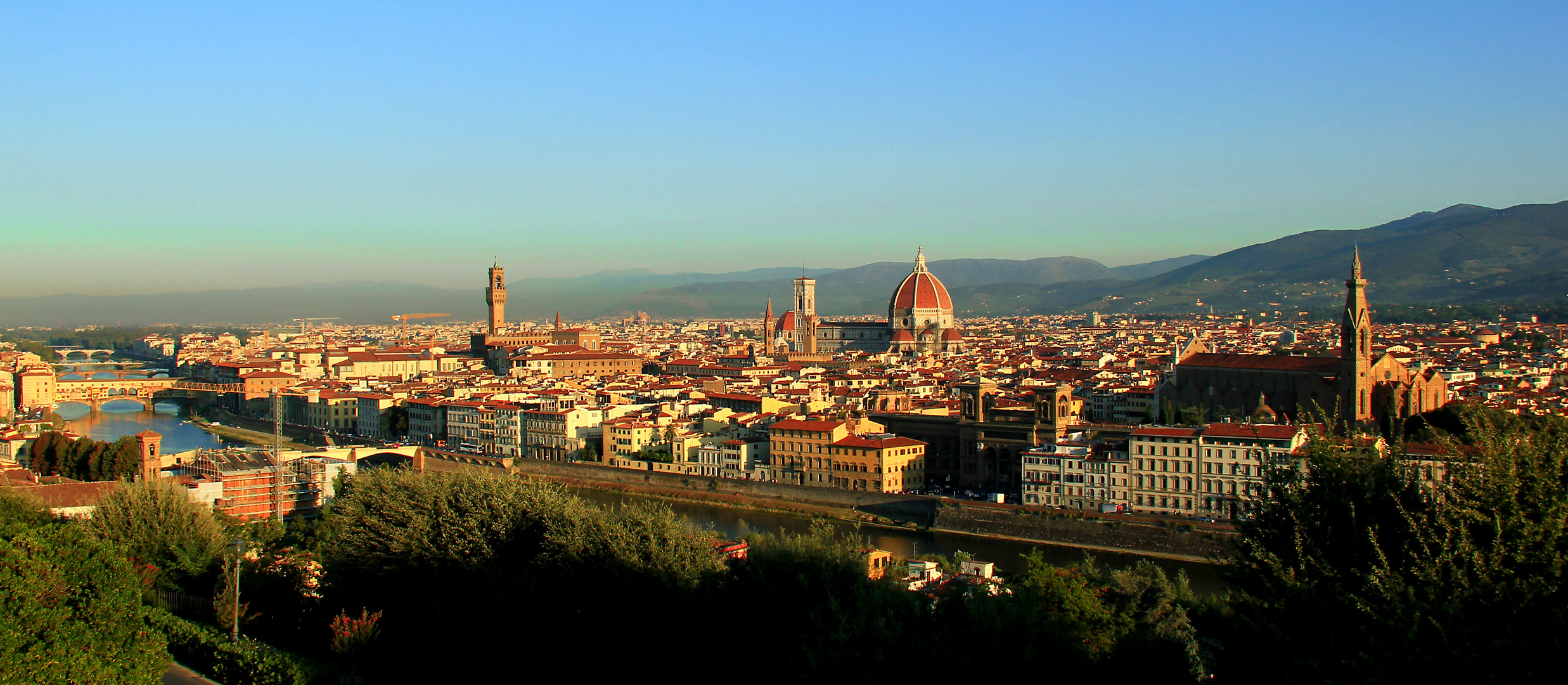 Ansicht auf Florenz vom Piazzale Michelangelo