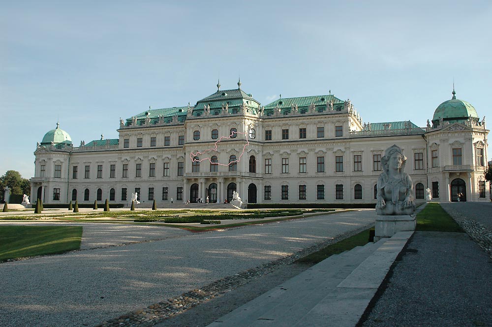 ansicht belvedere in wien