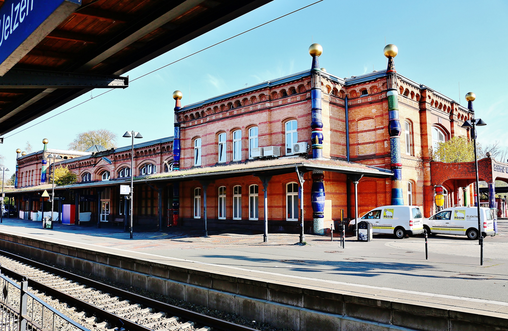 Ansicht des Bahnhofes