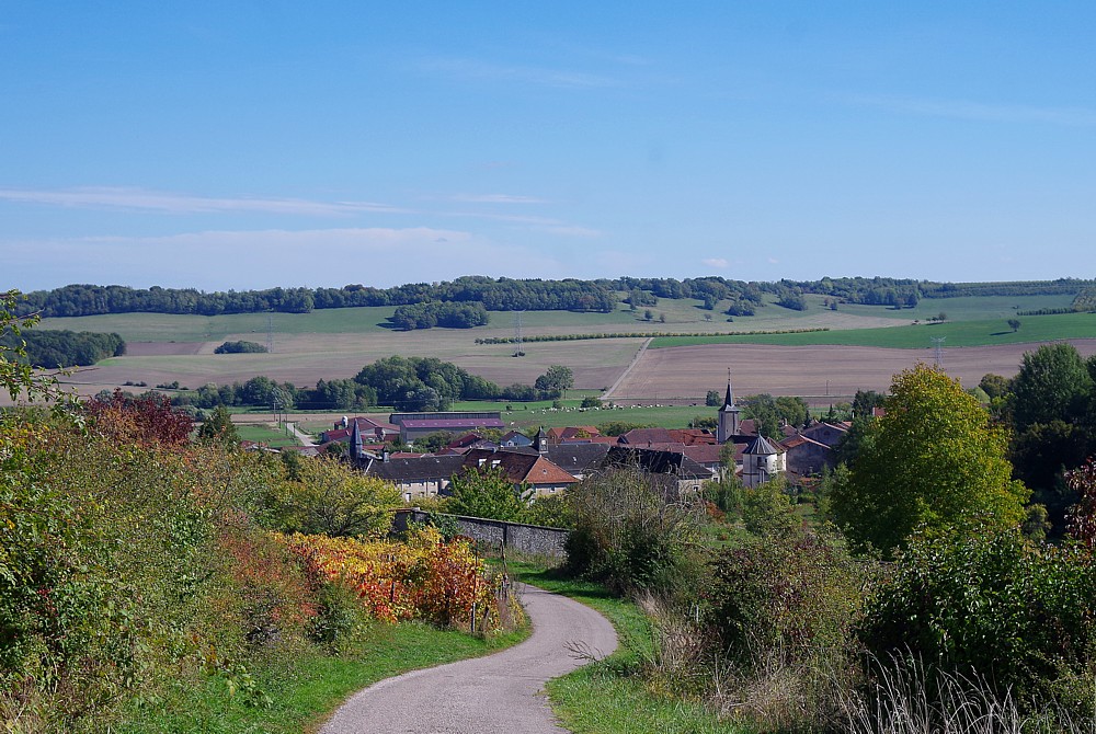 Ansicht eines Dorfes - Ubexy