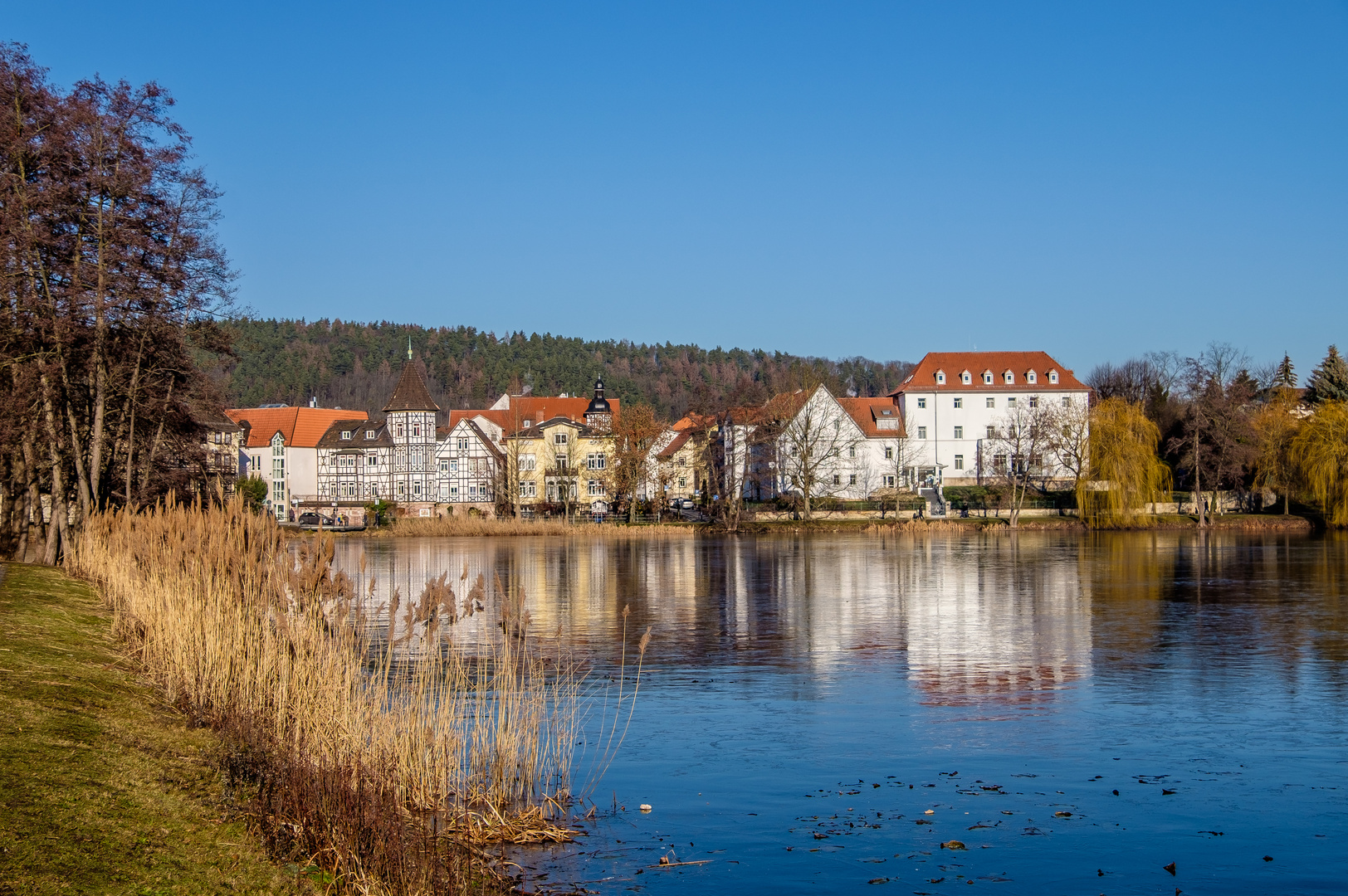 Ansicht vom Burgsee Bad Salzungen