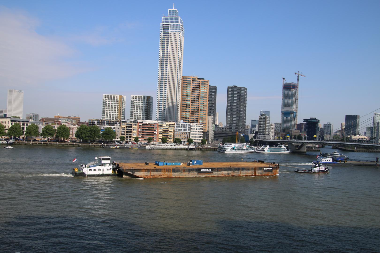  Ansicht vom Wasser  Rotterdam am Tage