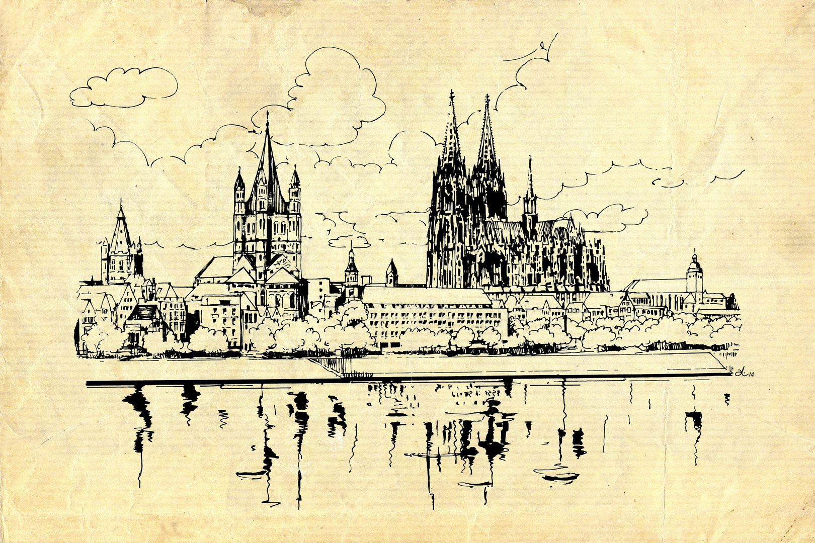 Ansicht von Köln  