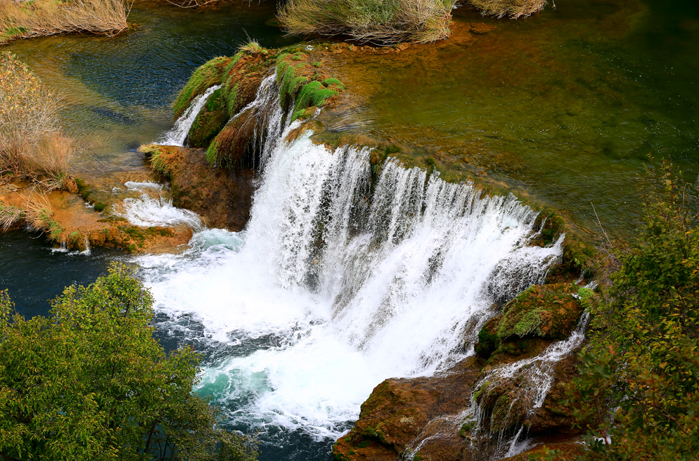 Ansichten der Krka-Wasserfälle III