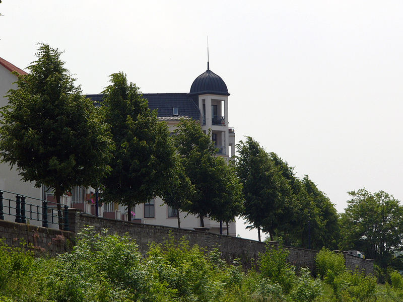 Ansichten von der Elbe auf den Werder in Magdeburg