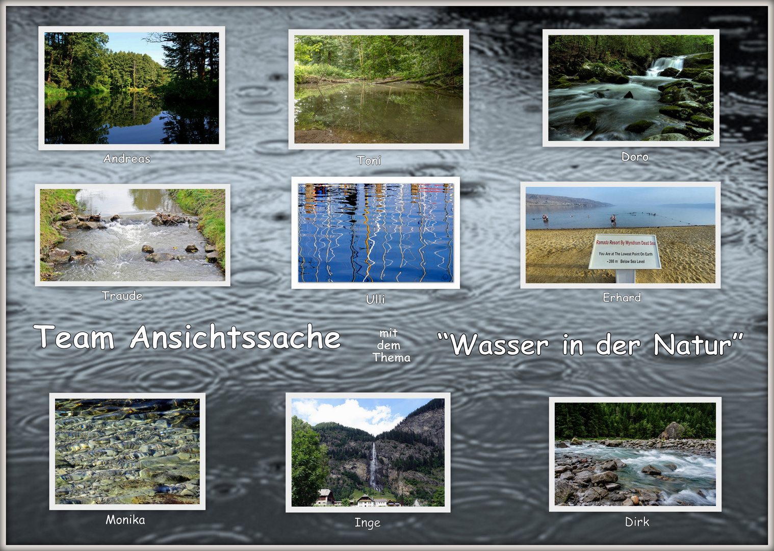 Ansichtssache Collage "Wasser in der Natur"