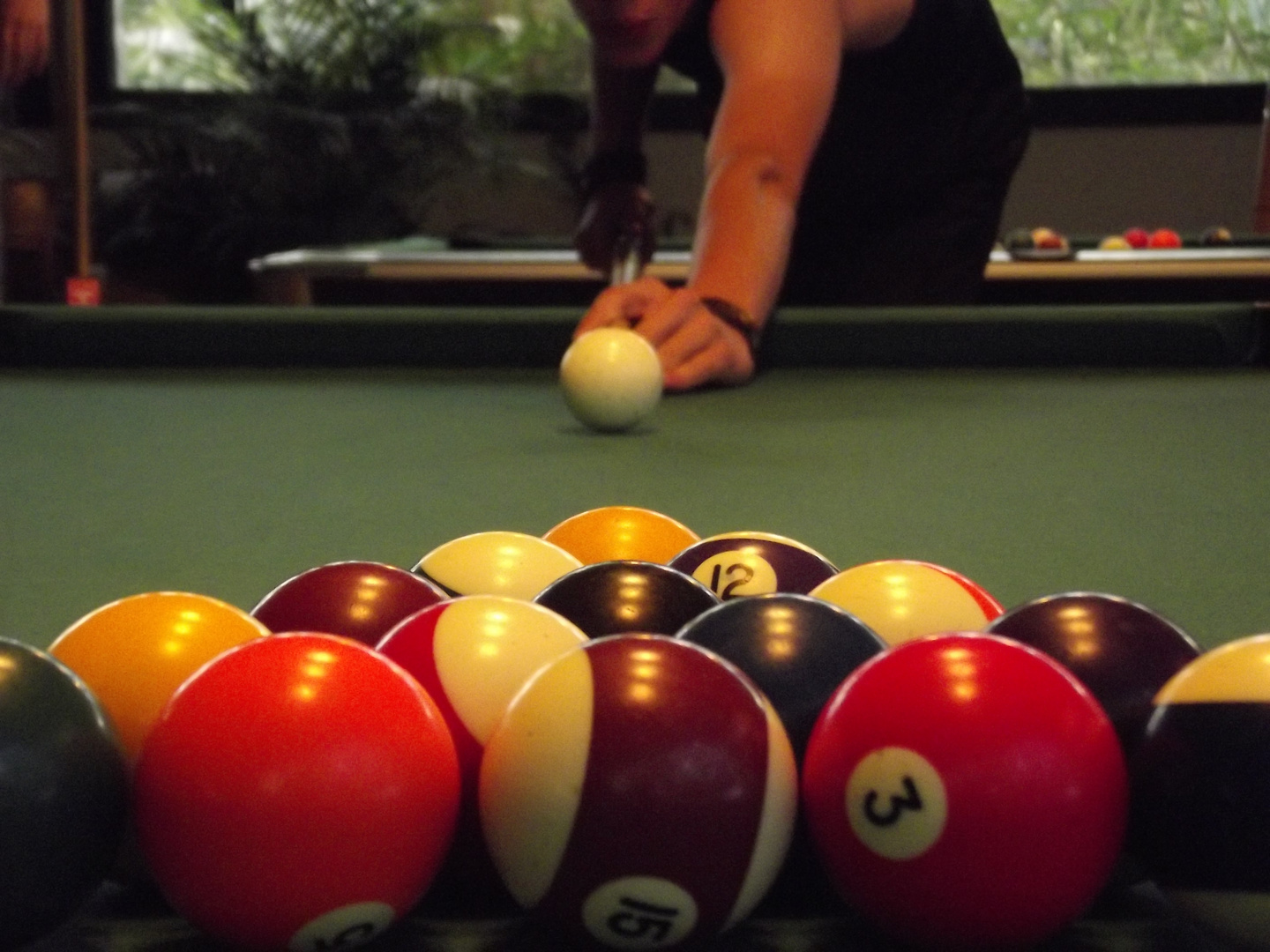 Billard Anstoß Billard Anstoß