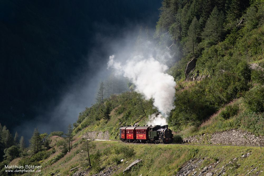 Anstrengende Bergfahrt