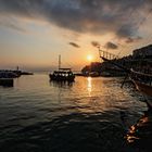 Antalia Hafen-Sonnenuntergang
