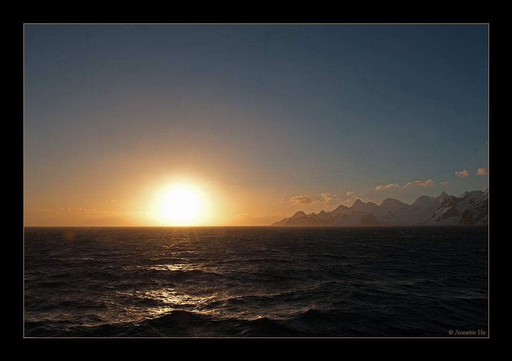 Antarktika [24] - Sunset at Elephant Island