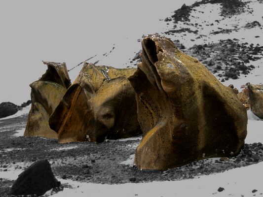 Antarktische Kunstwerke