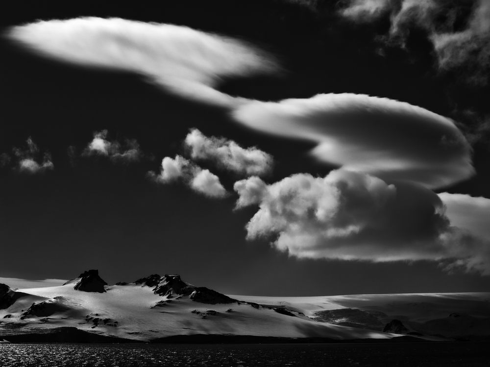 antarktische wolken ...