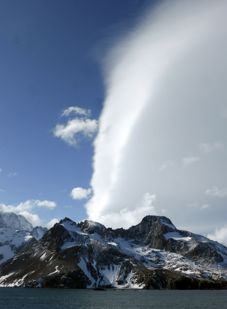 antarktische Wolkenformation