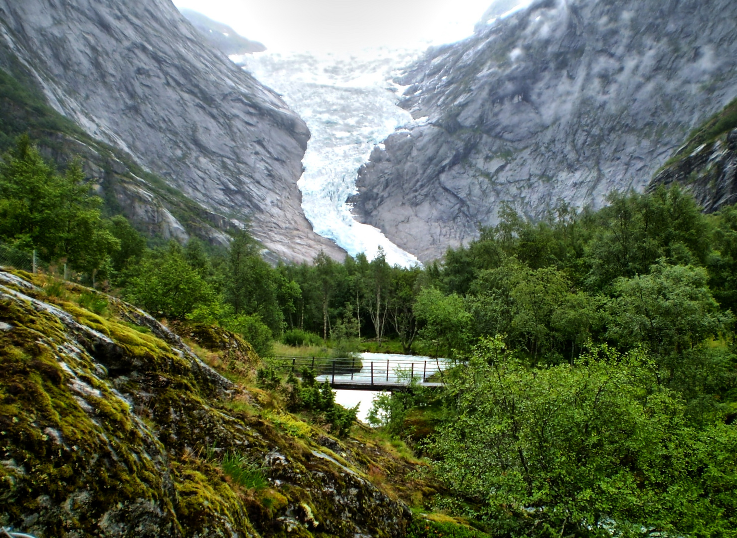 Ante el glaciar