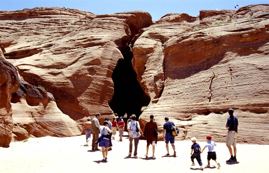 Antelope Canyon - der Eingang