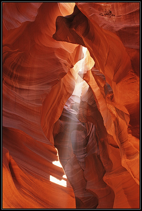 Antelope Canyon mit Lichtstrahl