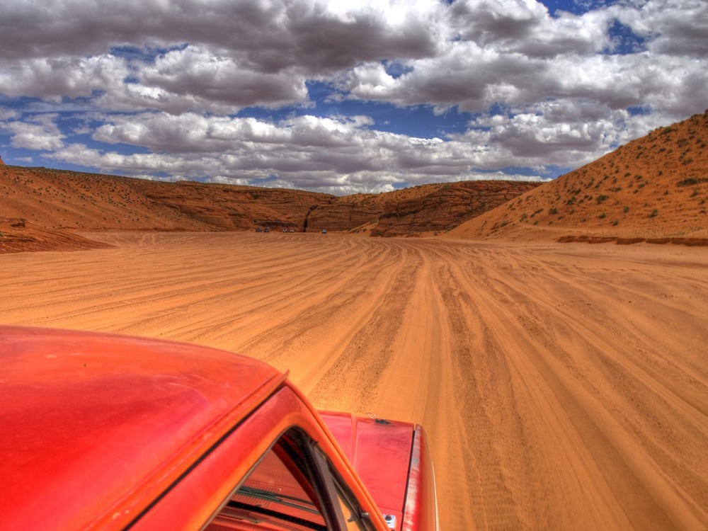 Antelope Canyon vom Pick-Up