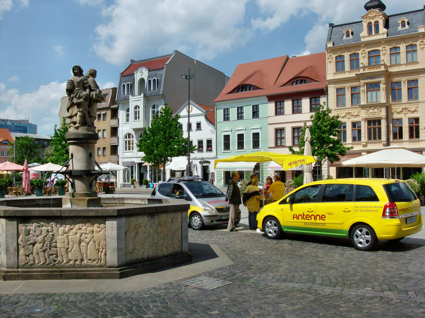 Antenne Brandenburg auf dem Altmarkt Cottbus