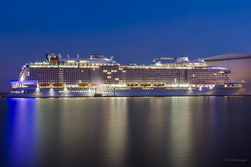 Anthem of the Seas zur blauen Stunde