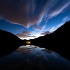 Antholzer See in der Abenddämmerung