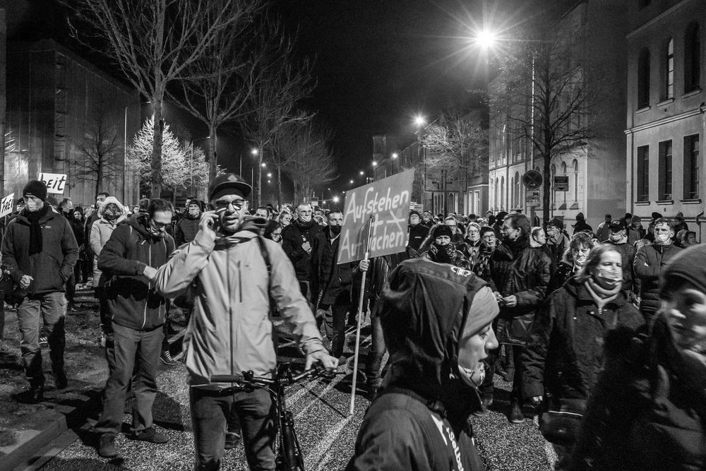 Anti-Corona Demo in Rostock