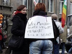 AntiBUSH Demonstranten in MAINZ