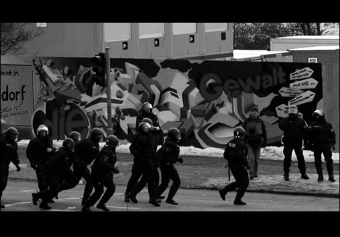 Antifa Demo bergedorf.