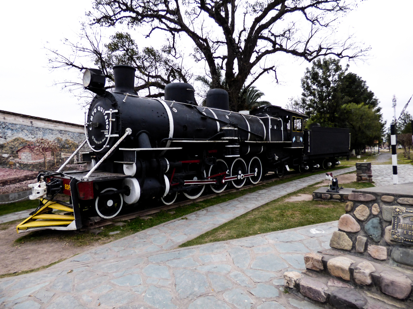 Antigua locomotora a vapor