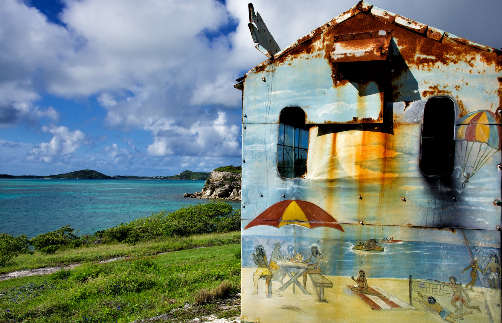 antigua ... una volta i bagnanti