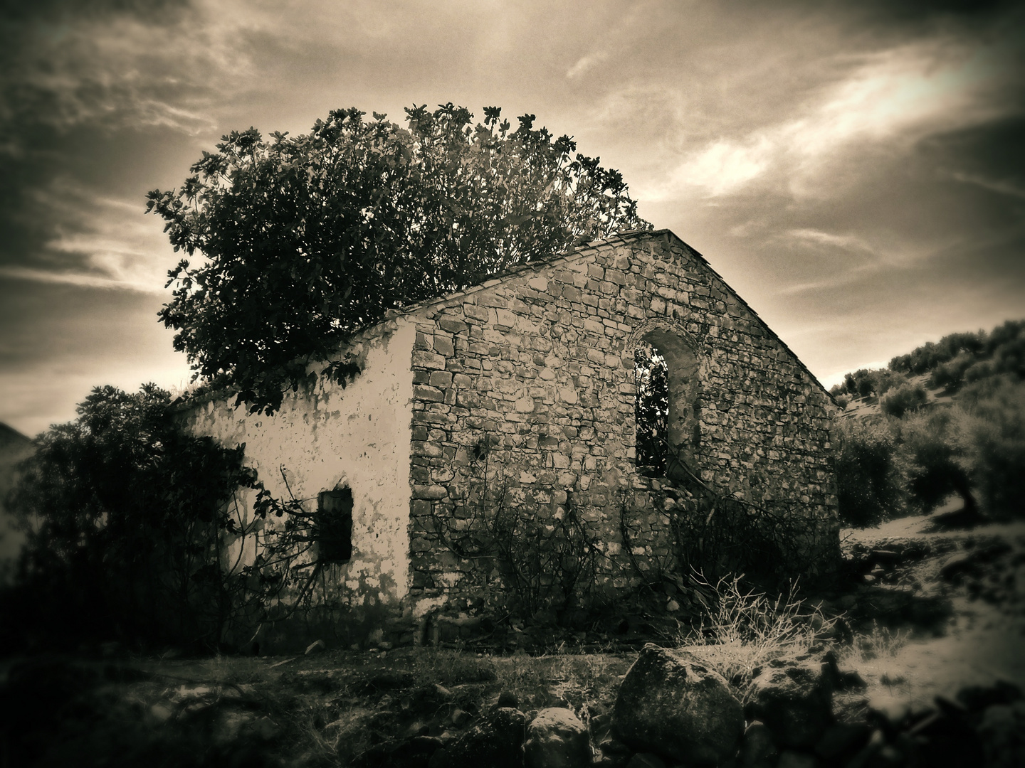 Antiguos cortijos de Porcuna (Jaen).