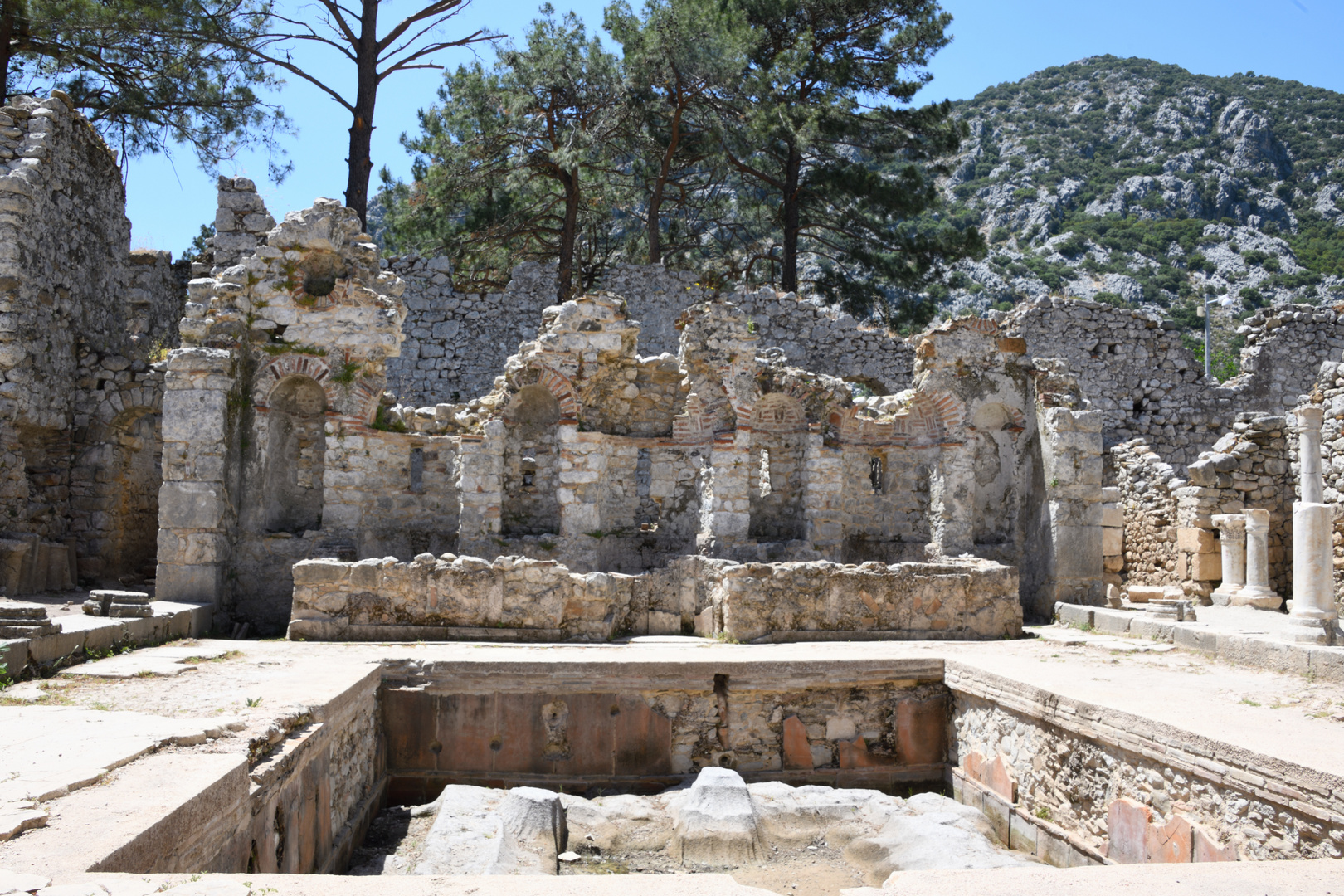 Antike archäologische Stätte Olympos/Olympus