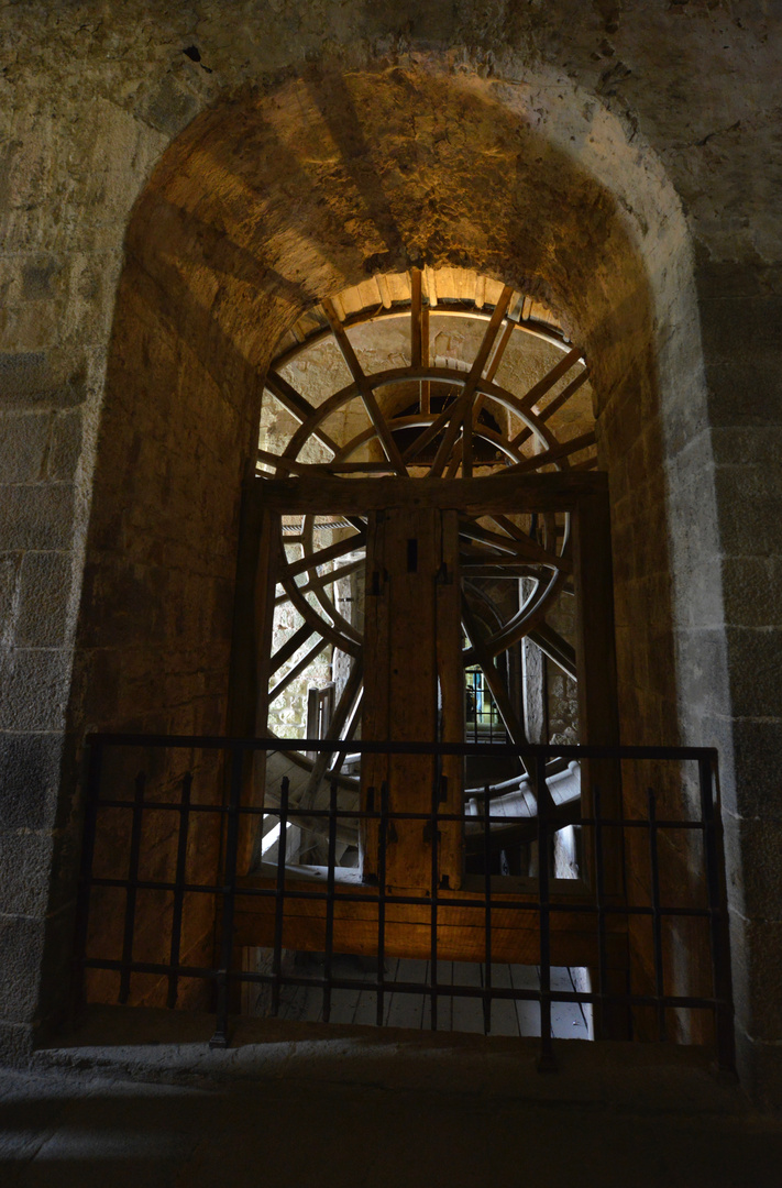 Antiker Aufzug Mont St. Michel