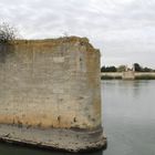 Antiker Brückenpfeiler in der Rhone 