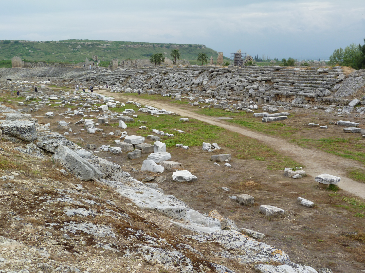 antikes Stadion in Perge Türkei