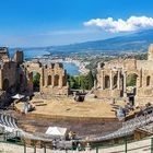 Antikes Theater in Taoromina Sizilien 2021