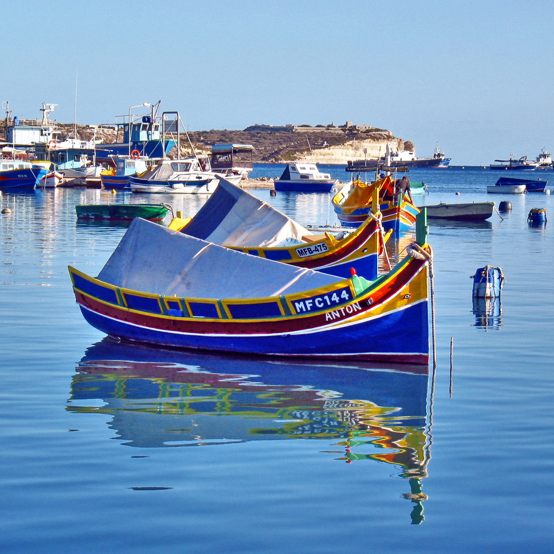 "Anton" im Hafen von Marsaxlokk (Malta)