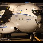 Antonov AN-22A by night