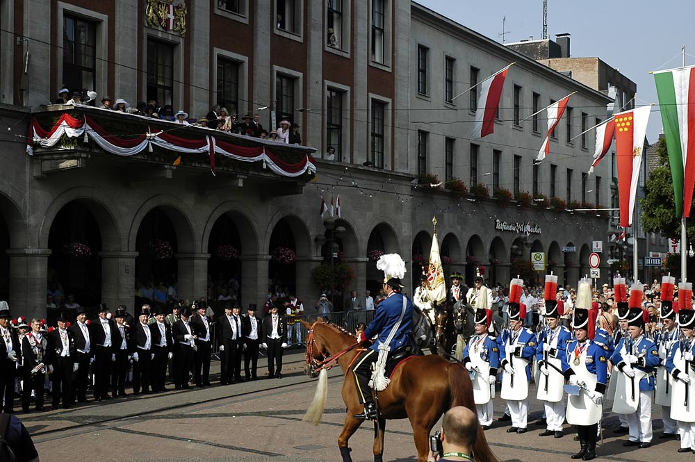 Antreten zur großen Königsparade