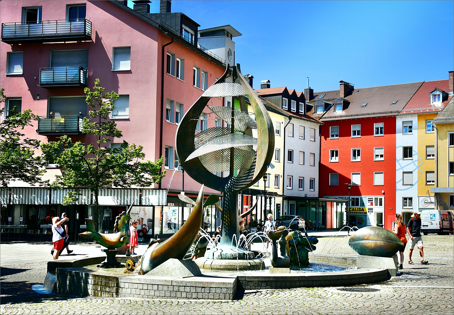 Anziehungspunkt „ Buchhornbrunnen "