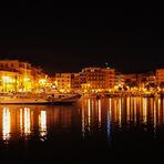 Anzio porto by night