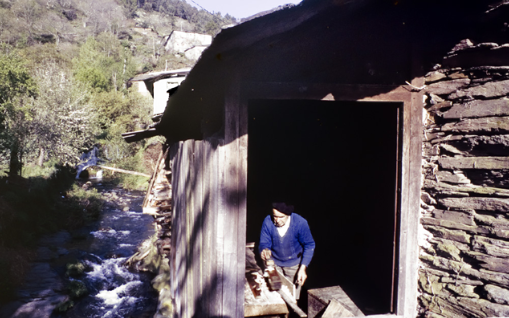 Año 1.970 Carpintero de "ribeira"