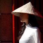 Ao Dai Maiden Le Van Duyet Grab Saigon Vietnam