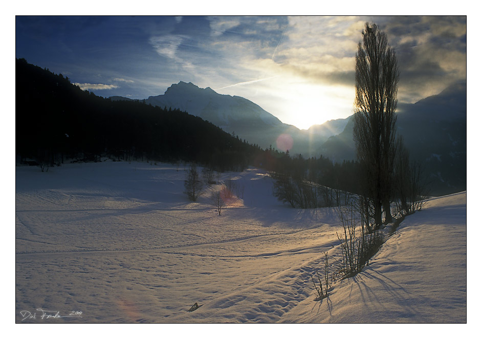 Aosta-Tal im Winter