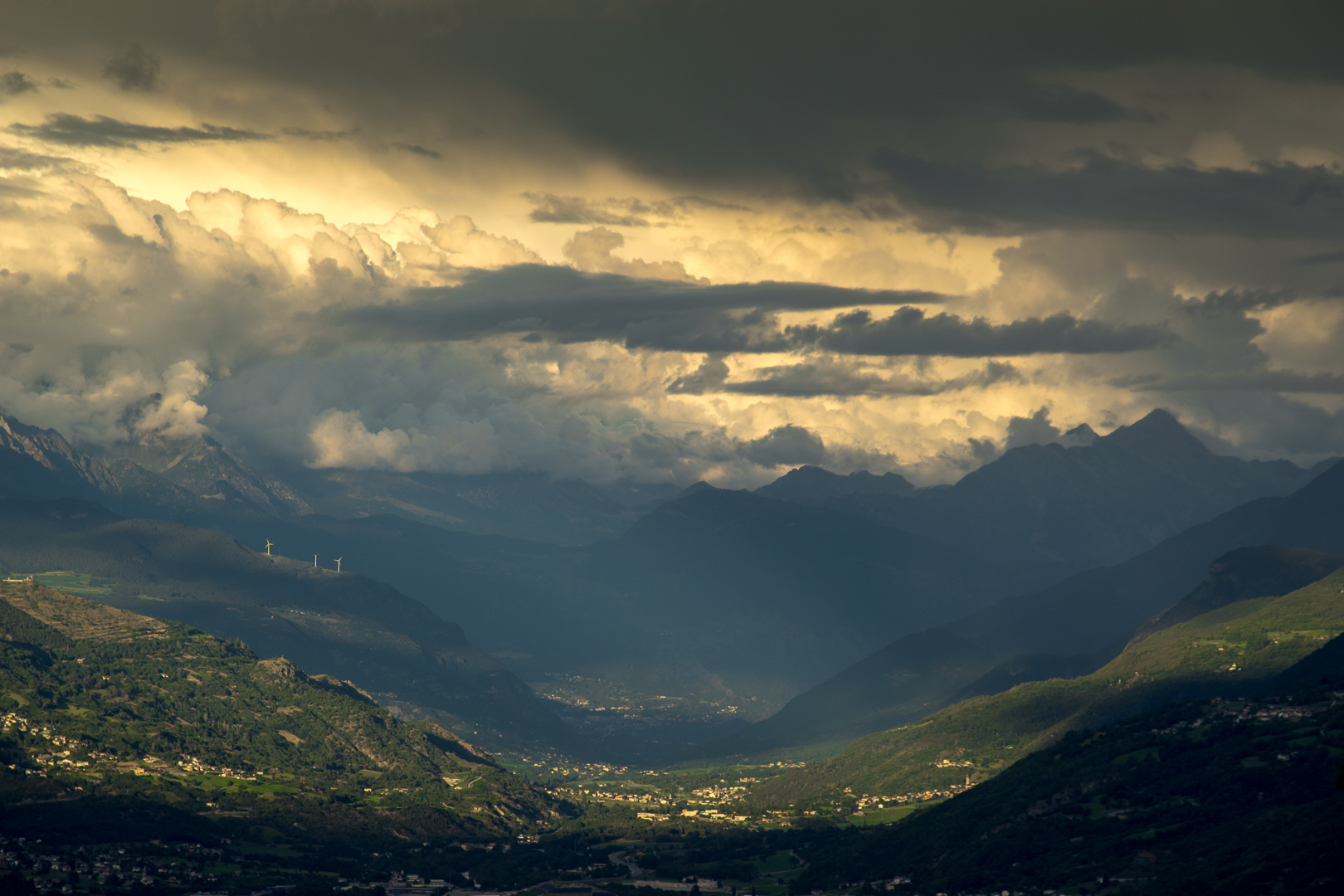 Aosta vor dem Regen...