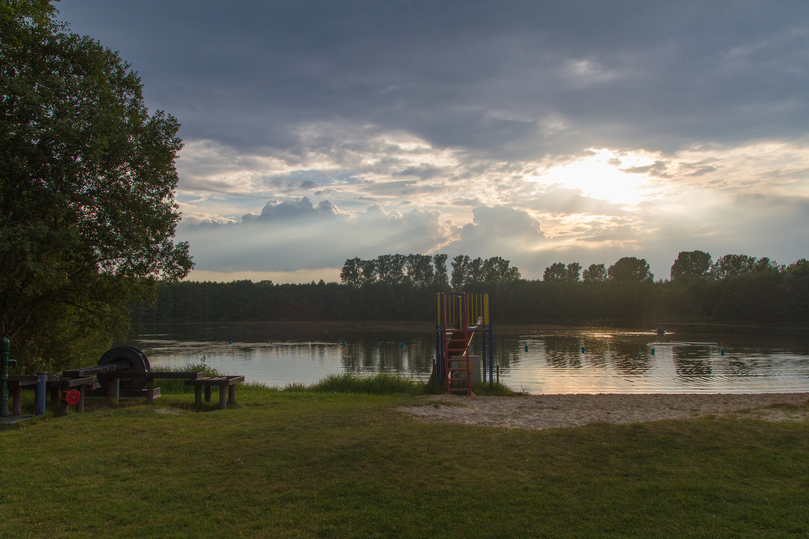 Apelteich am Abend