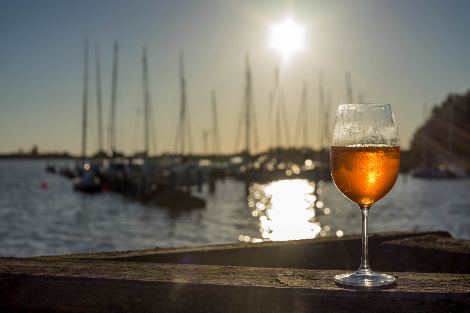 Aperol Sprizz am Wustrower hafen geniessen